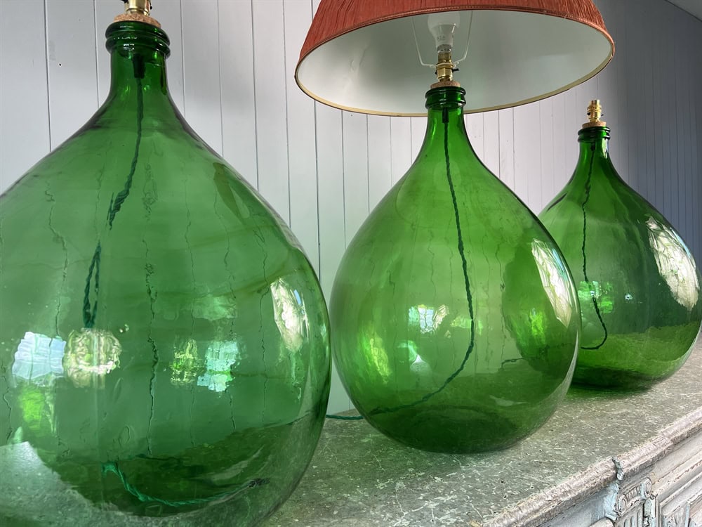 Large Italian Bottle Lamps - Image 4