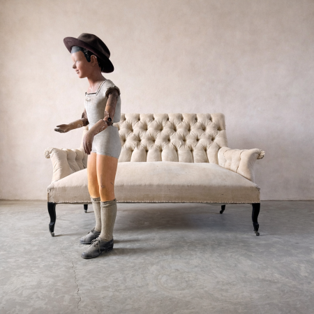 French Button Backed Sofa