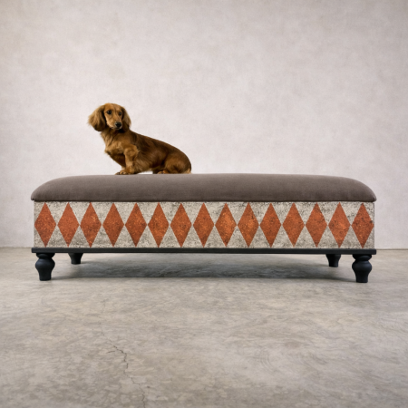 Large Harlequin Footstool