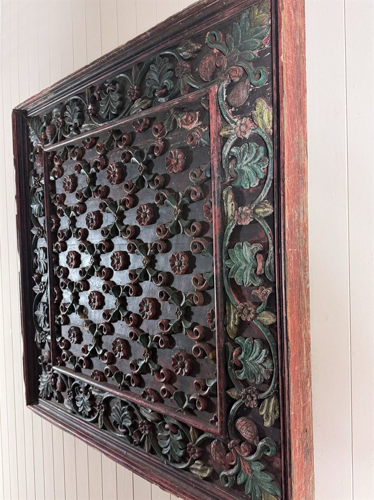 Decorative Carved Antique Panel - Image 5