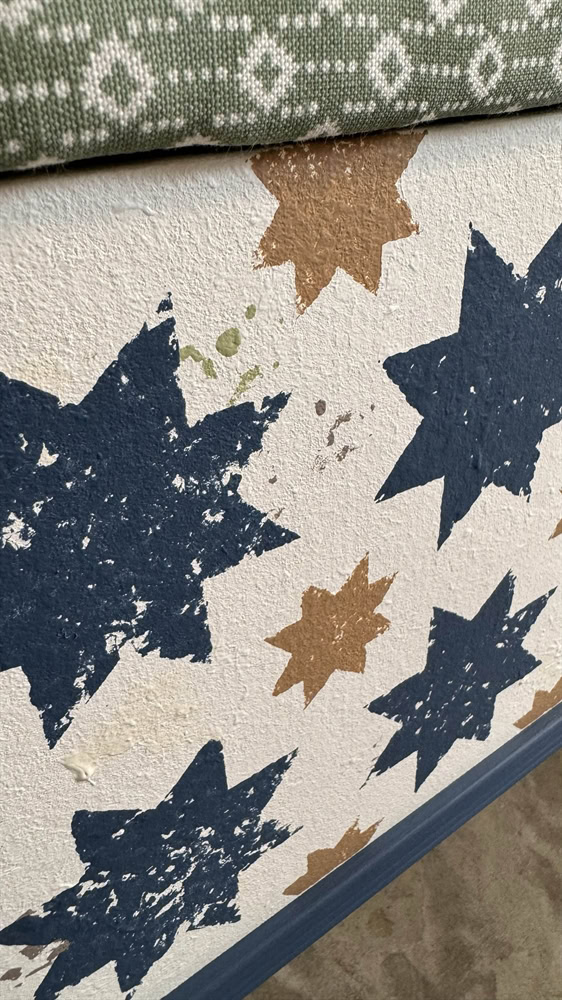 Blue Stars Ottoman - Image 8