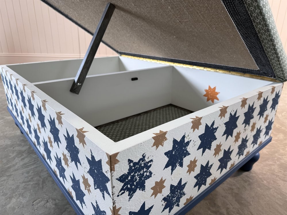 Blue Stars Ottoman - Image 10