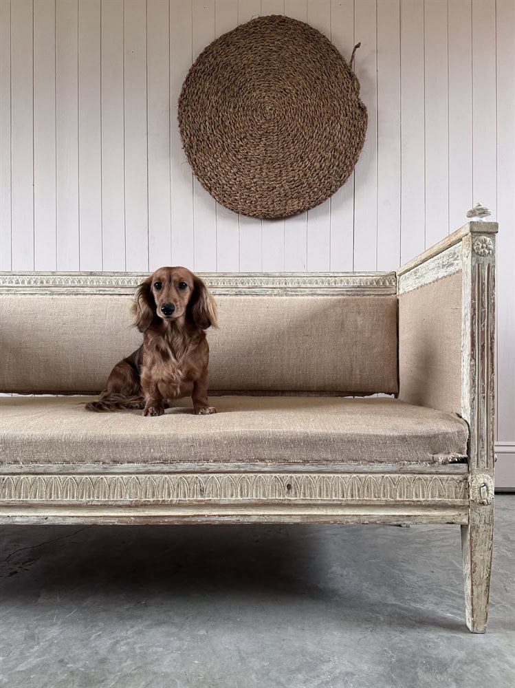 Antique Gustavian Bench / Settle - Image 7