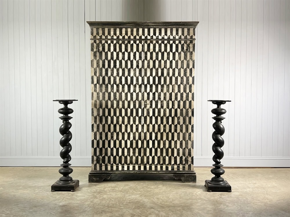 Harlequin Painted Cupboard - Image 11