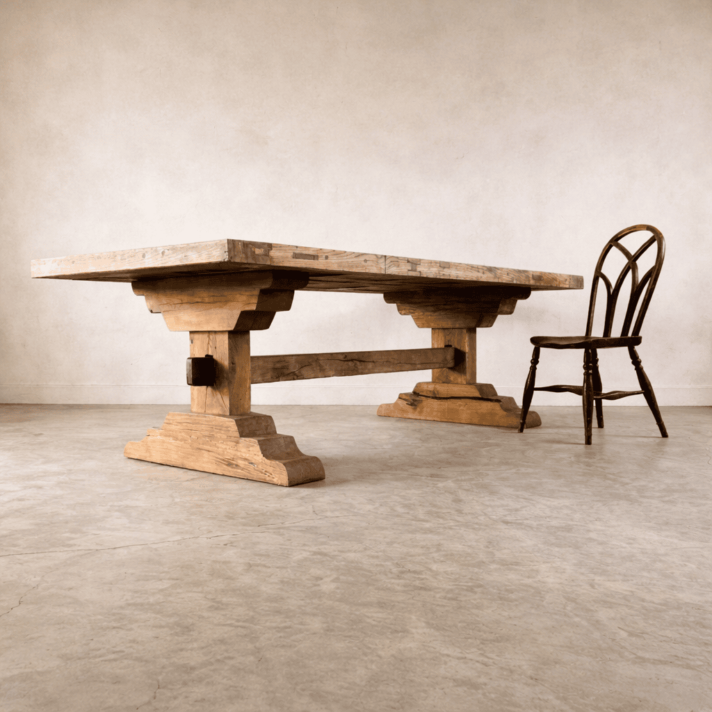 Oak and Elm Dining Table