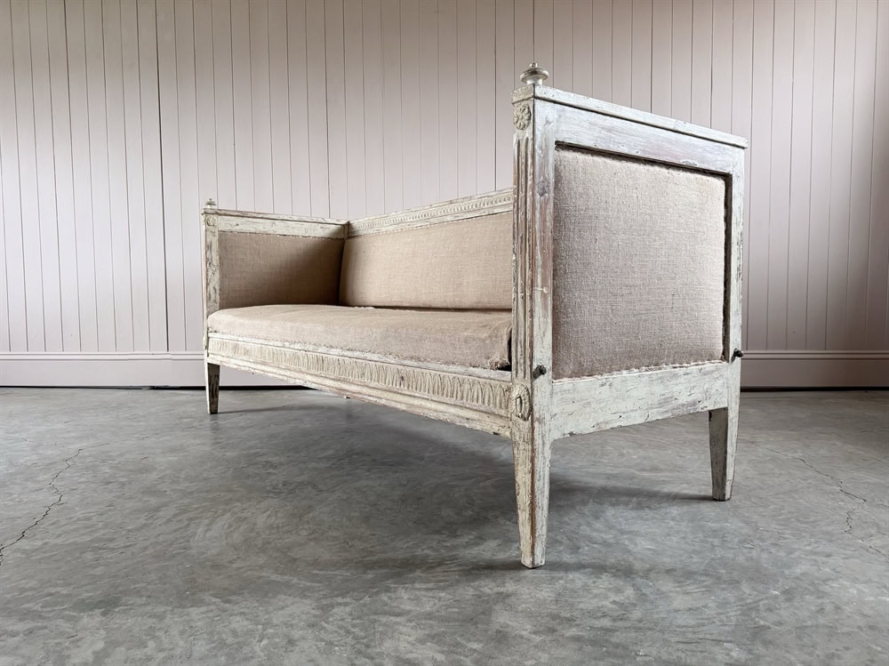 Antique Gustavian Bench / Settle - Image 3