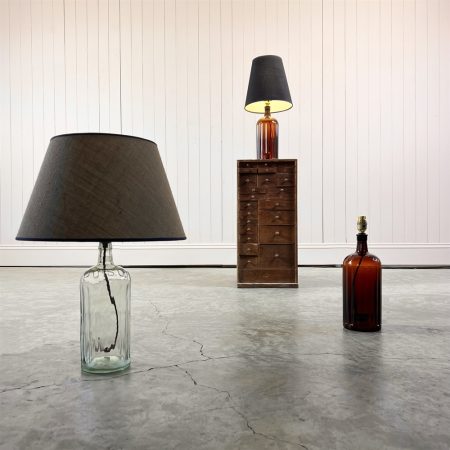 Vintage Poison Bottle Lamps