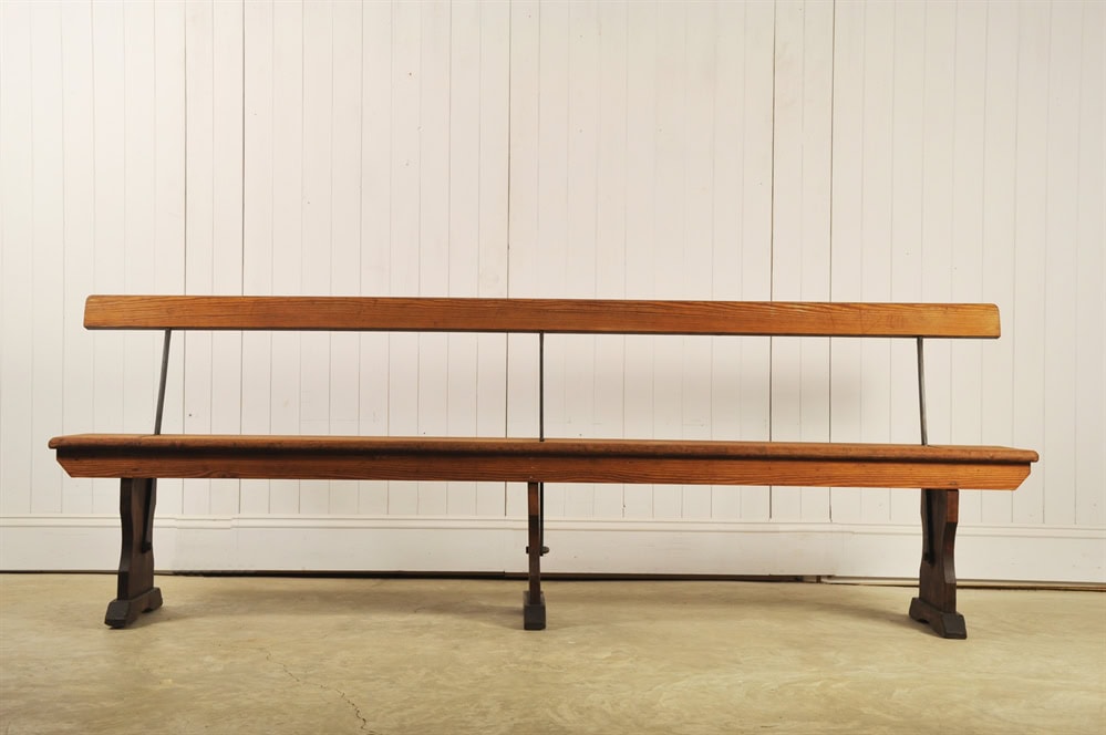 Victorian Church Bench - Image 3