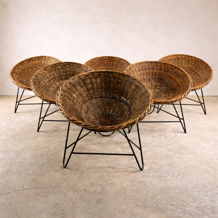 Mathieu Matégot’s Wicker Chairs