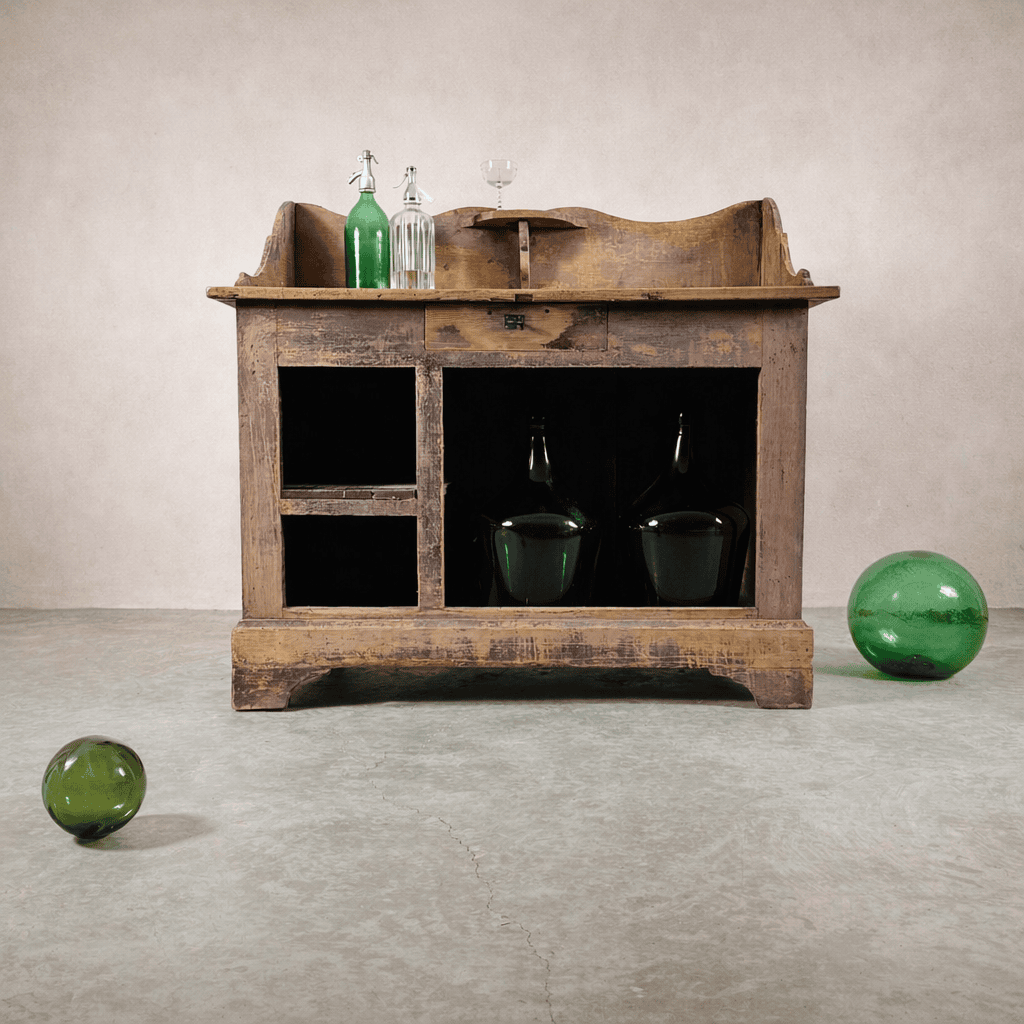 vintage French painted counter