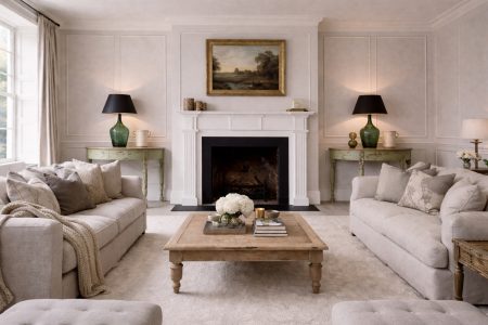 Pair of Antique Demi Lune Tables