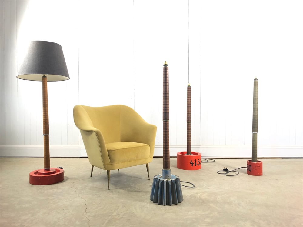 Upcycled Bobbin Standard Lamp - Image 3