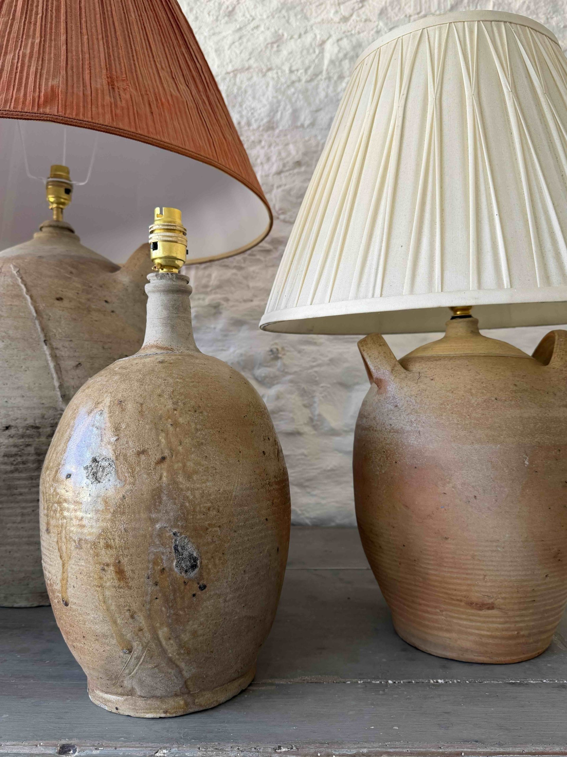 French Stoneware Jar Lamps - Image 6