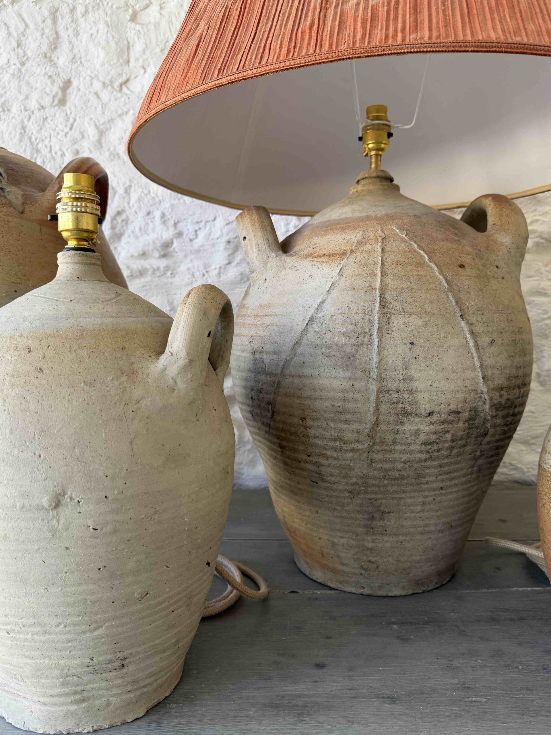 French Stoneware Jar Lamps - Image 7