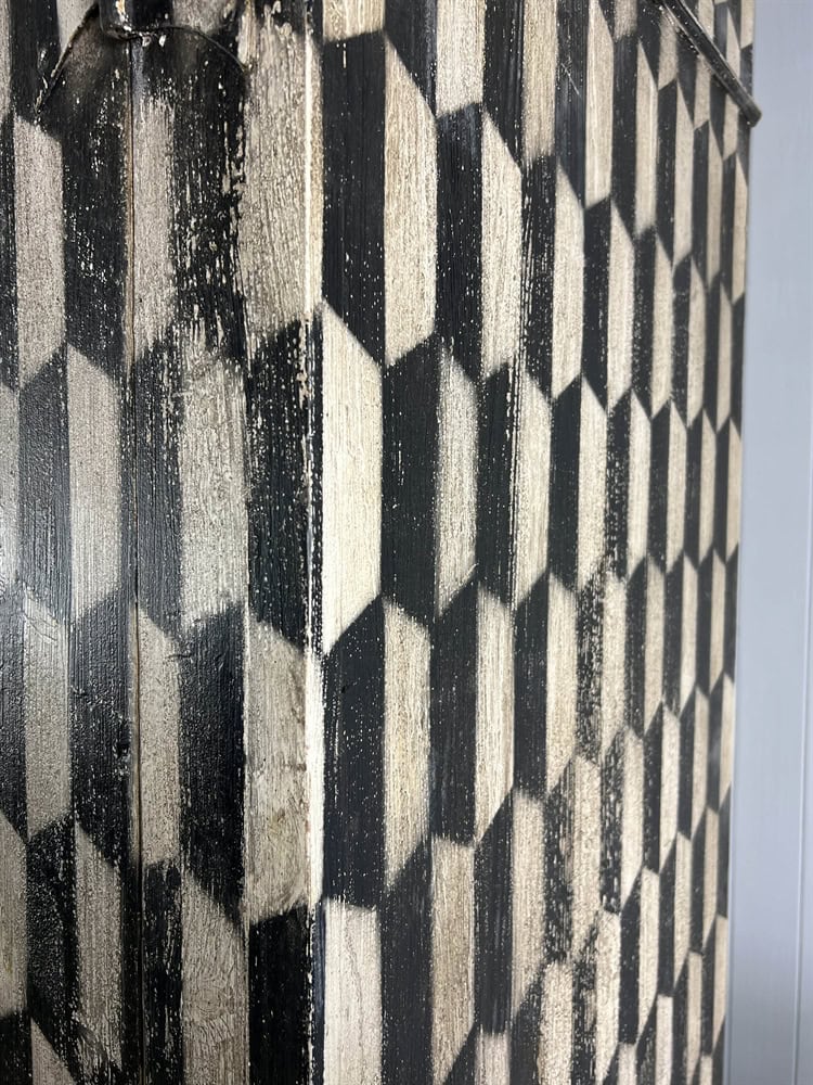 Harlequin Painted Cupboard - Image 13