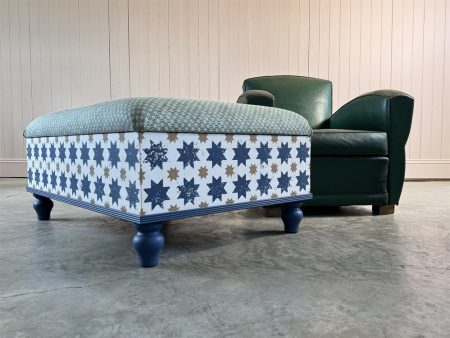 Blue Stars Ottoman