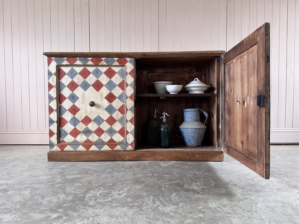Harlequin Painted Cupboard - Image 11