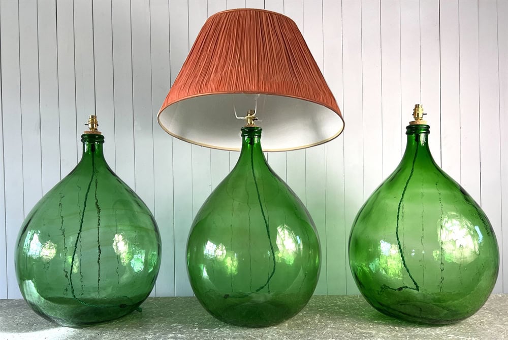Large Italian Bottle Lamps - Image 8