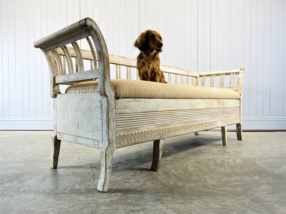 Antique Swedish Bench - Image 2