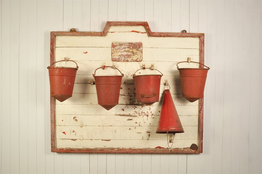 Antique Fire Bucket Panel - Image 3