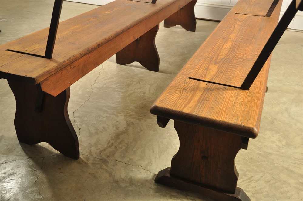 Victorian Church Bench - Image 5