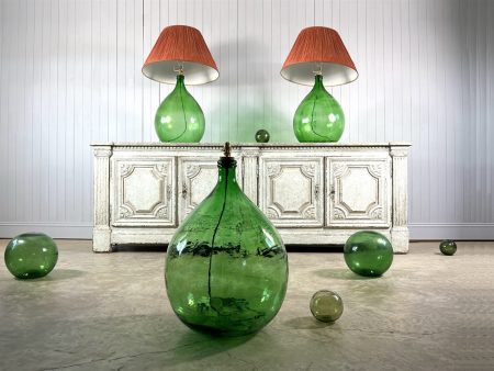 Large Italian Bottle Lamps