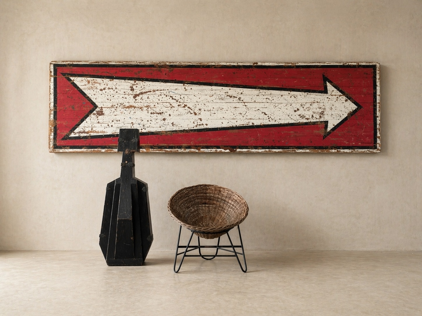3.6 m Hand Painted Fairground Arrow Sign - Image 11