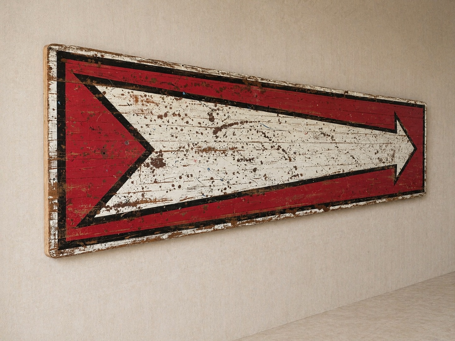 3.6 m Hand Painted Fairground Arrow Sign - Image 9