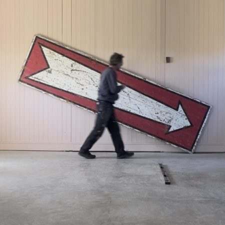 3.6 m Hand Painted Fairground Arrow Sign