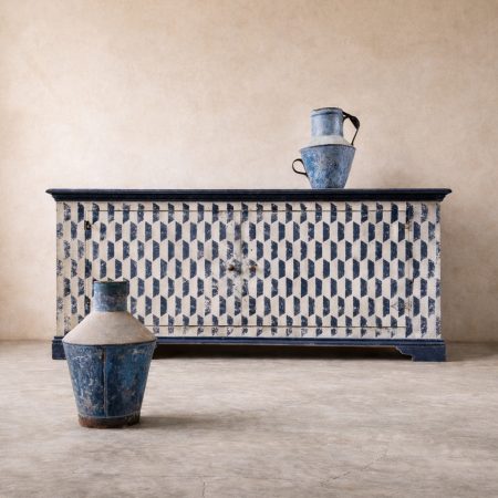 Stiffkey Blue Chevron Sideboard