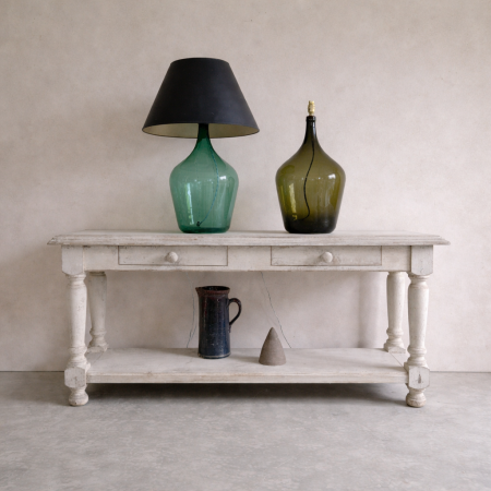 Painted Oak Console Table