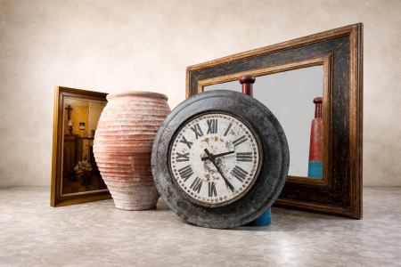 Zinc Tower Clock 19th Century