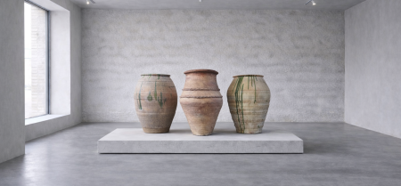 Antique Spanish Olive Pot