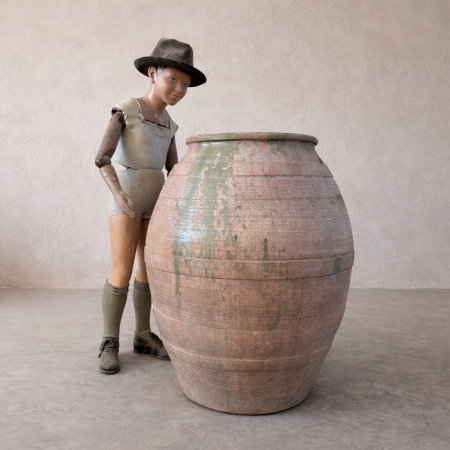 Antique Spanish Olive Pot