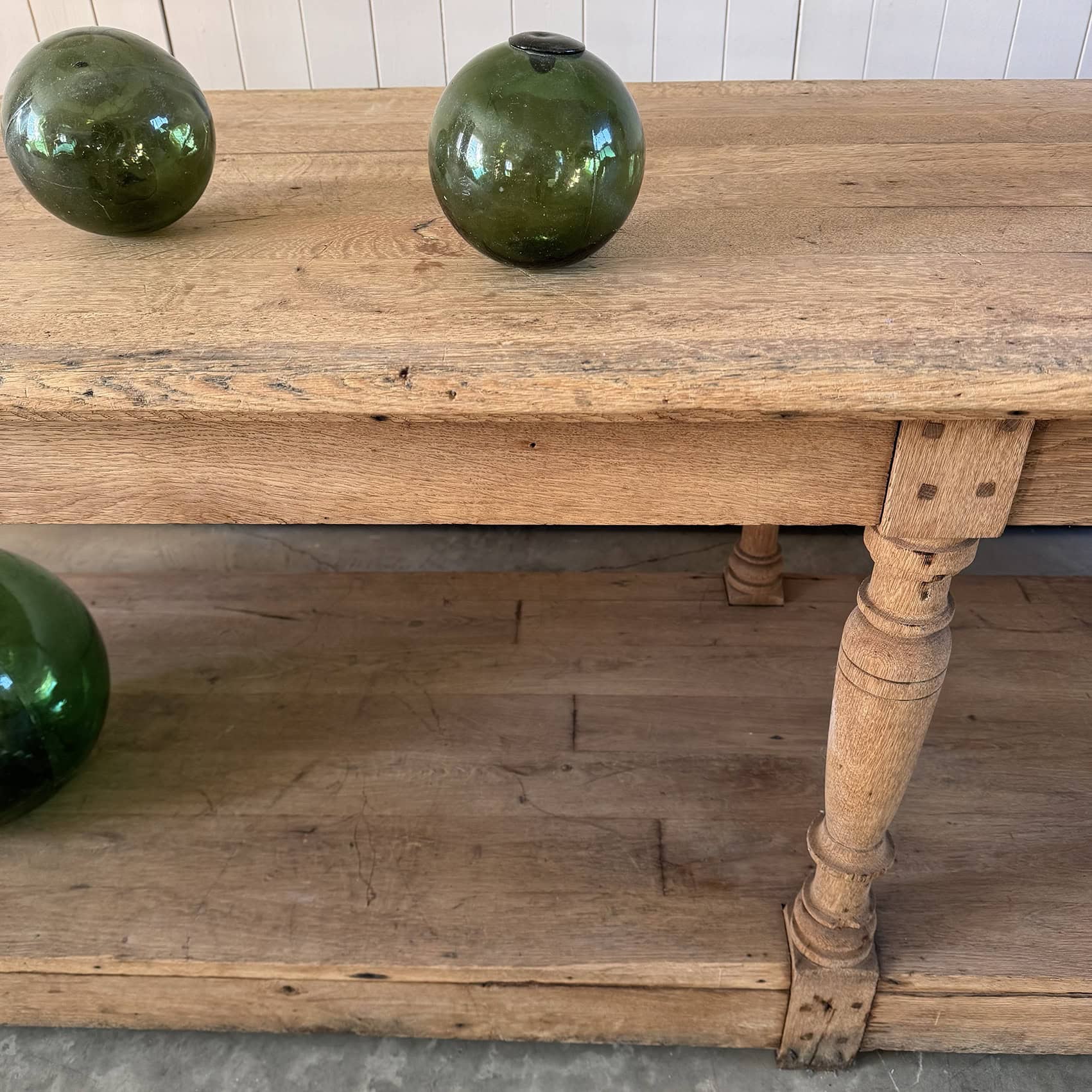 Antique Oak Drapers Table - Image 4