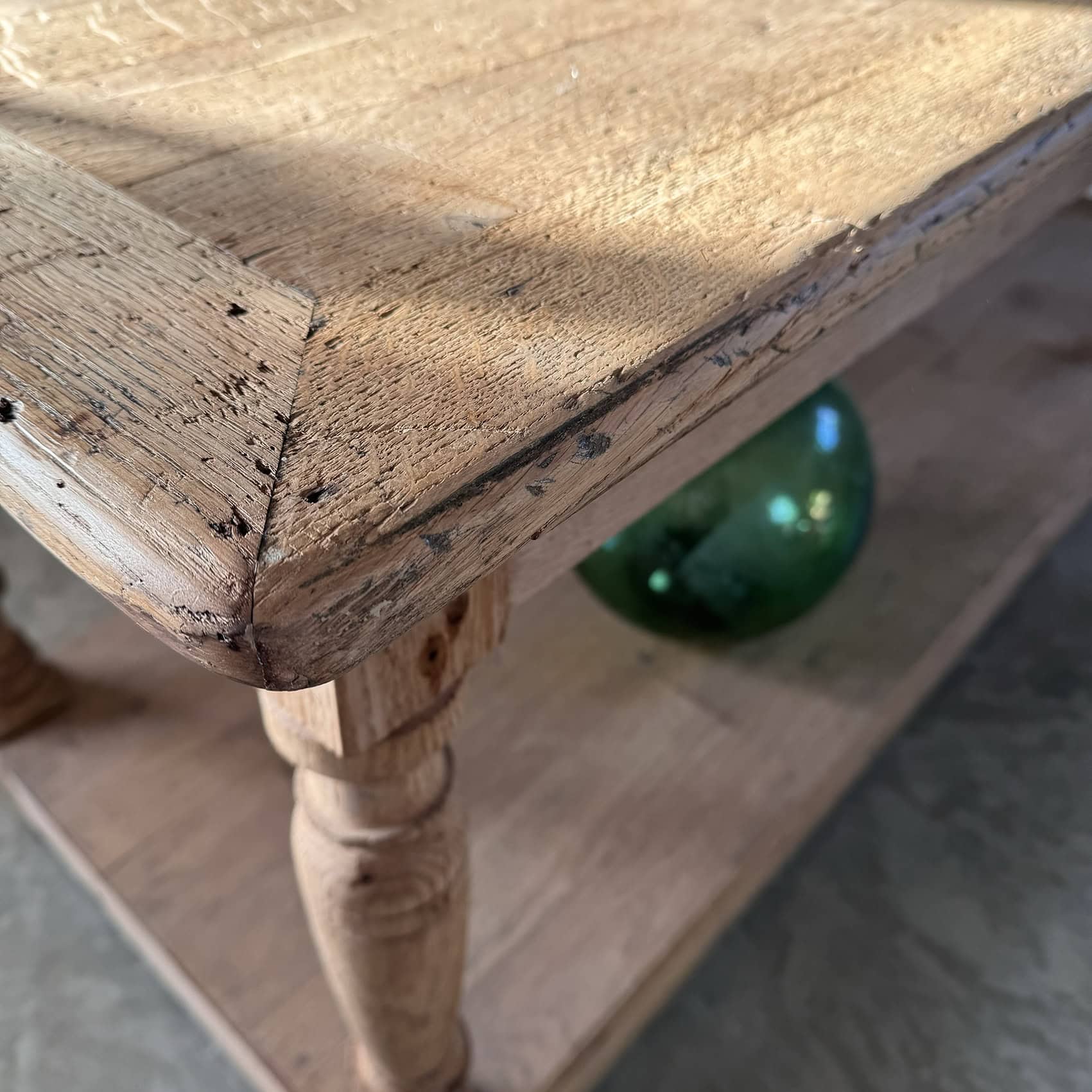 Antique Oak Drapers Table - Image 6