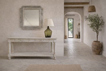 Painted Oak Console Table