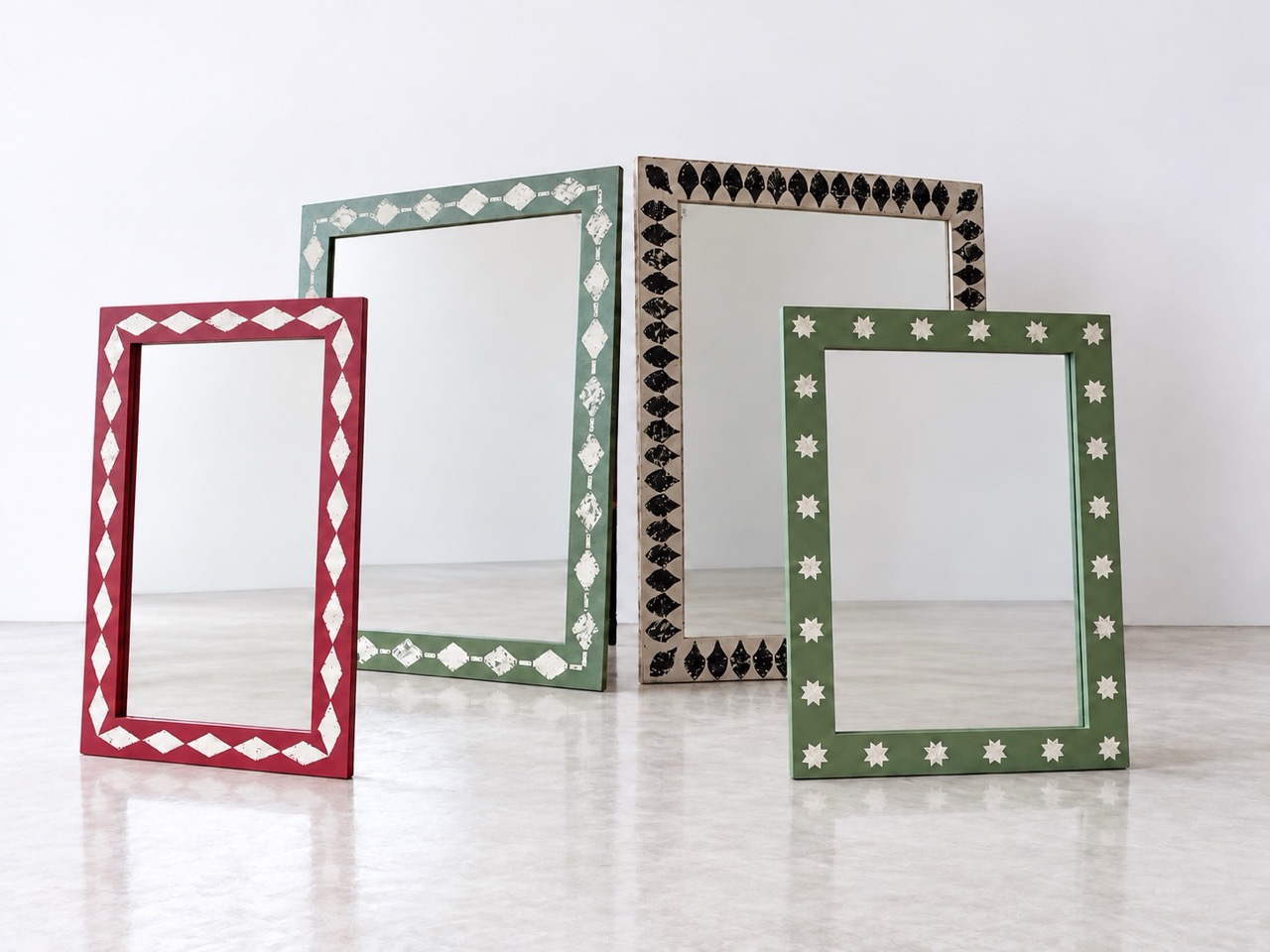 Diamond Motif Bespoke Mirror - Image 8