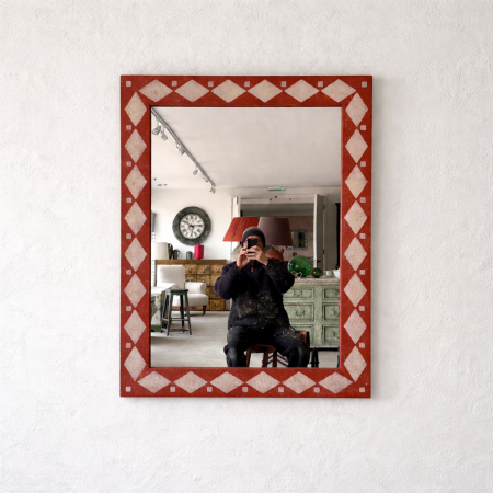 Bespoke Harlequin Painted Mirror