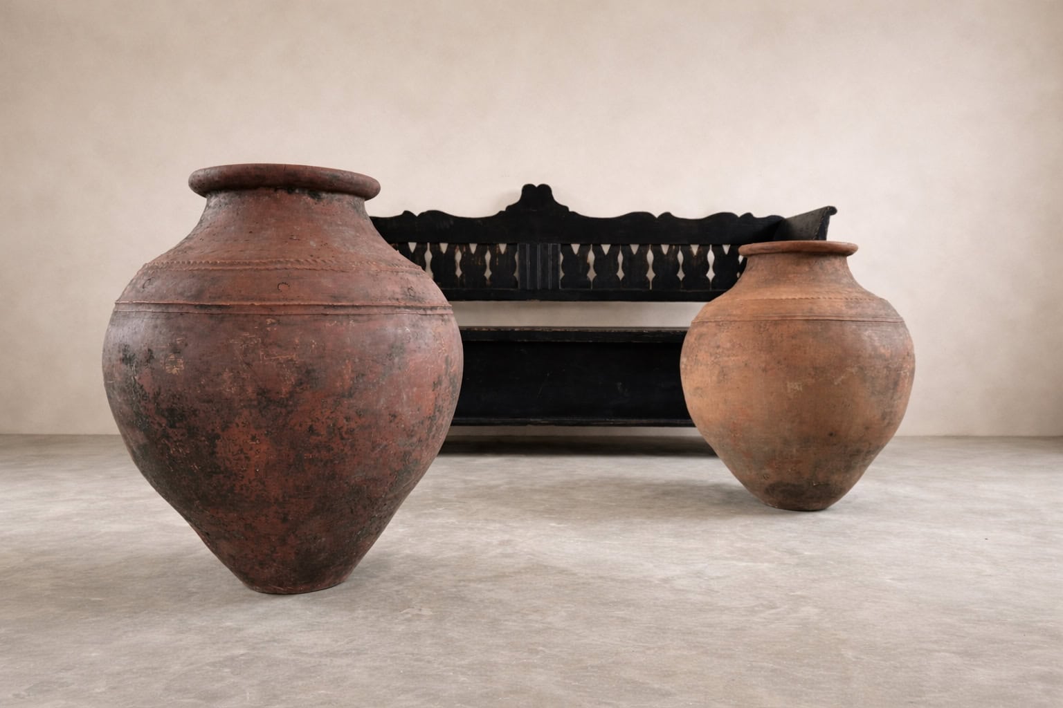 Large 19th Century Portuguese Terracotta Olive Jars - Image 6