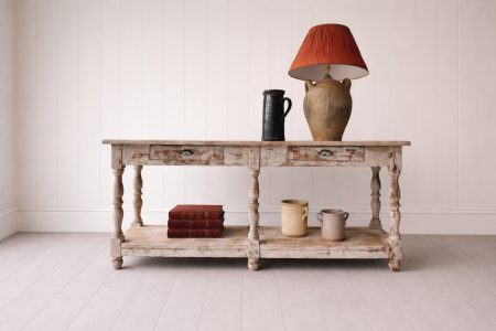 1930s French Painted Drapers Table