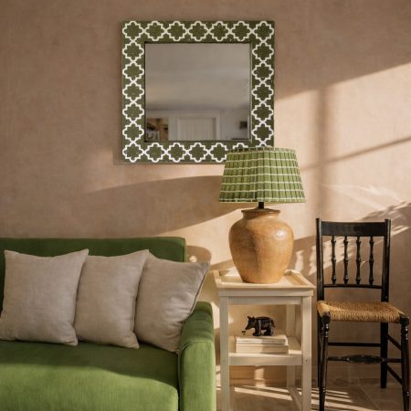 Bespoke Geometric Moorish Painted Mirror