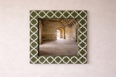 Bespoke Geometric Moorish Painted Mirror