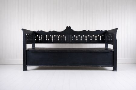 Vintage Romanian Box Bench
