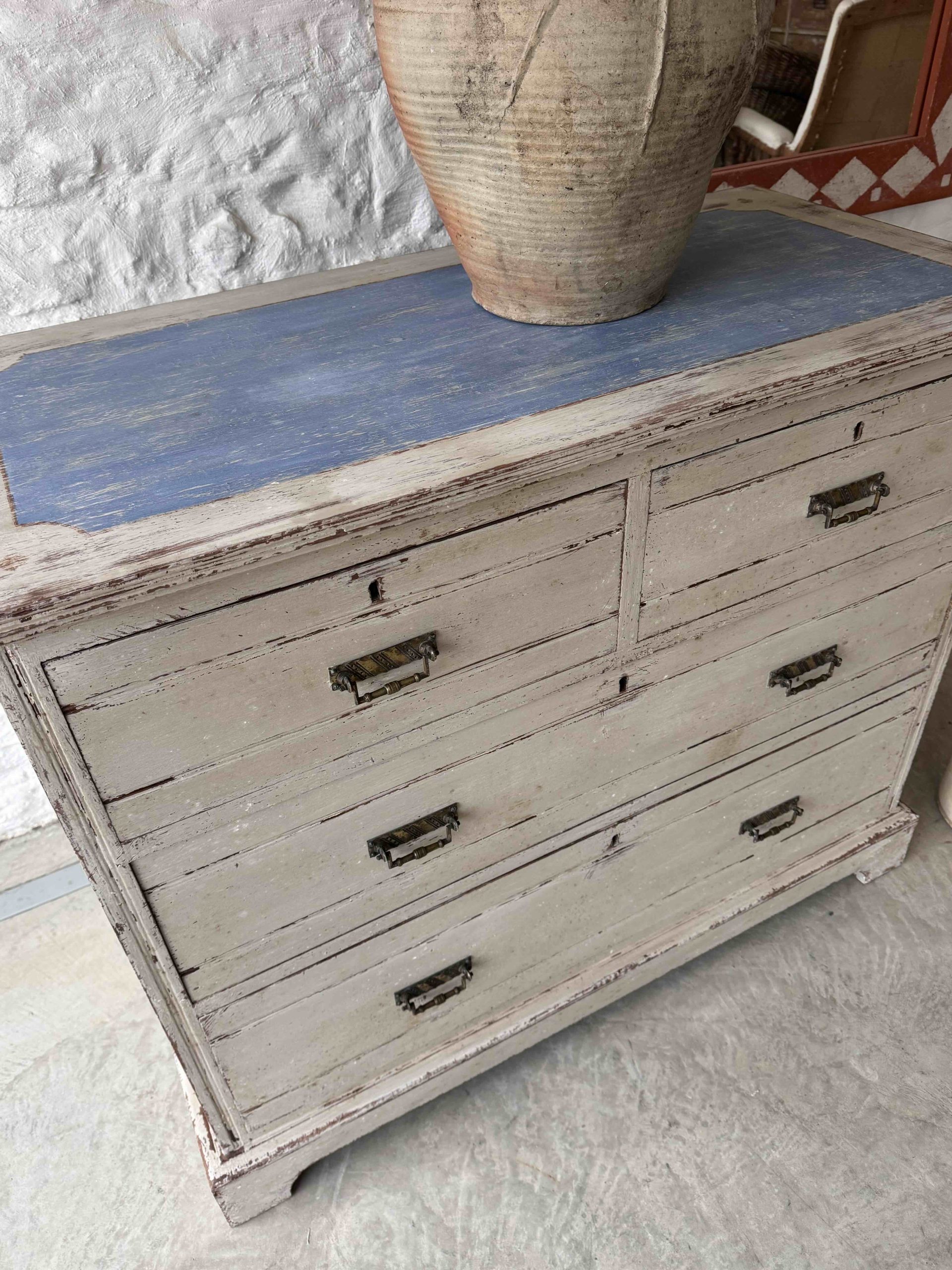 Repainted Antique Chest of Drawers - Image 3