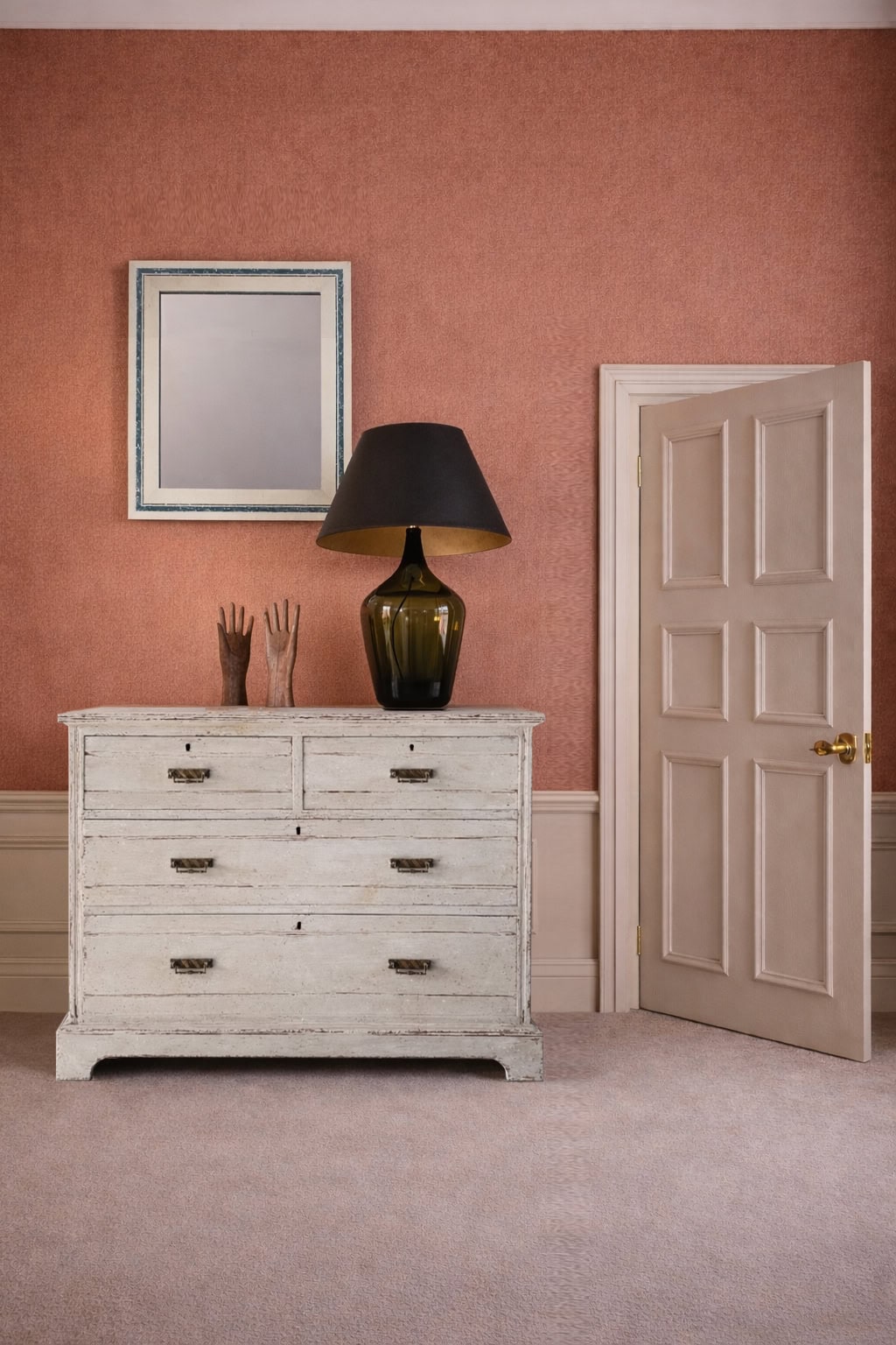 repainted antique chest of drawers