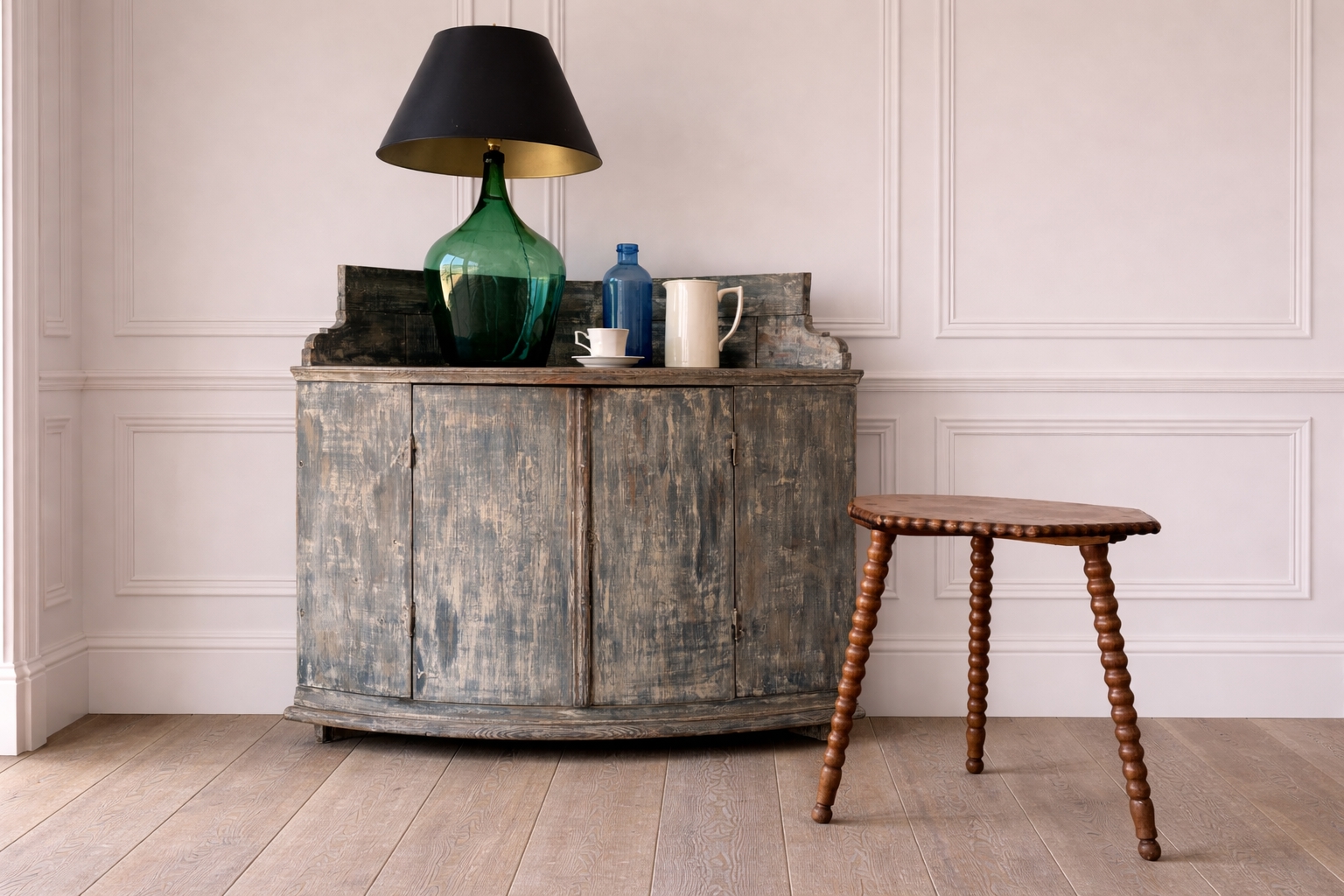 Swedish Antique Corner Cupboard - Image 8