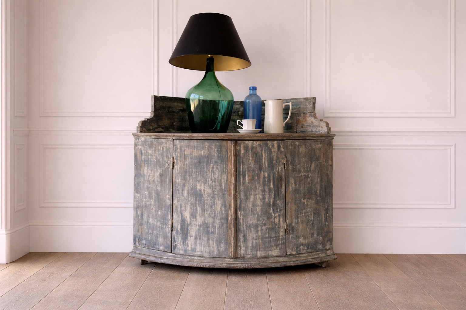 Swedish Antique Corner Cupboard