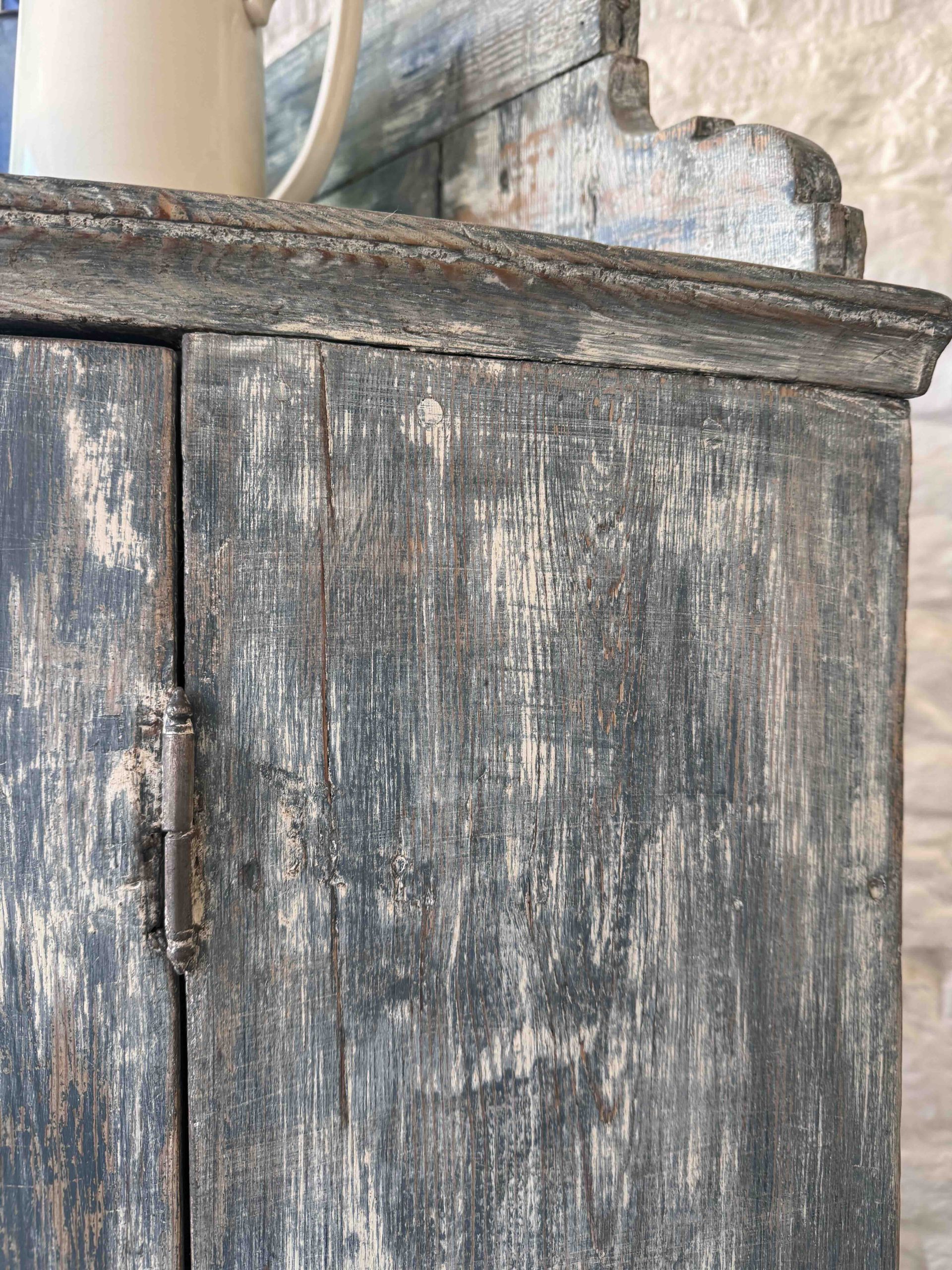 Swedish Antique Corner Cupboard - Image 6