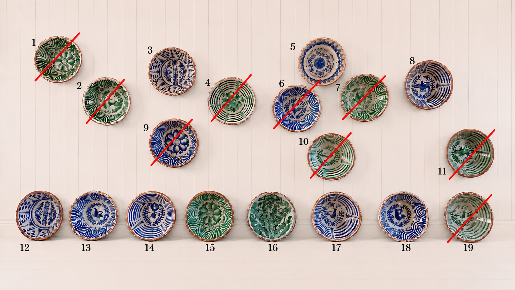 50 cm Mid 20th Century Spanish Librillo Bowls - Image 13